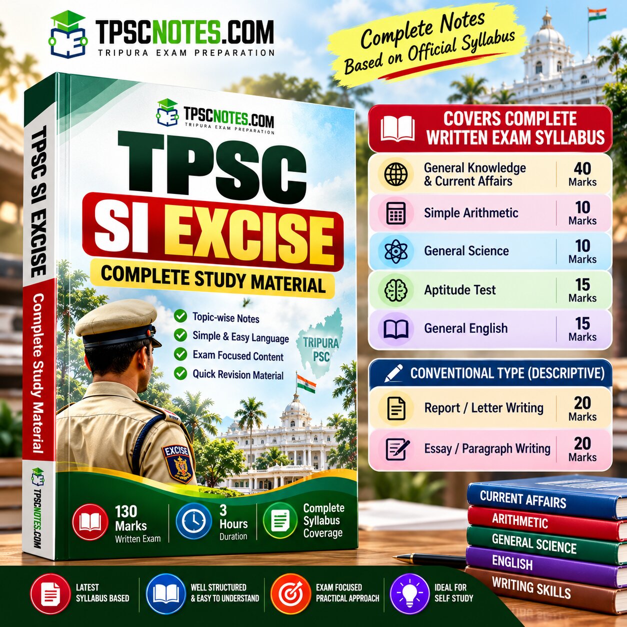 TPSC Sub Inspector Excise Study Materials